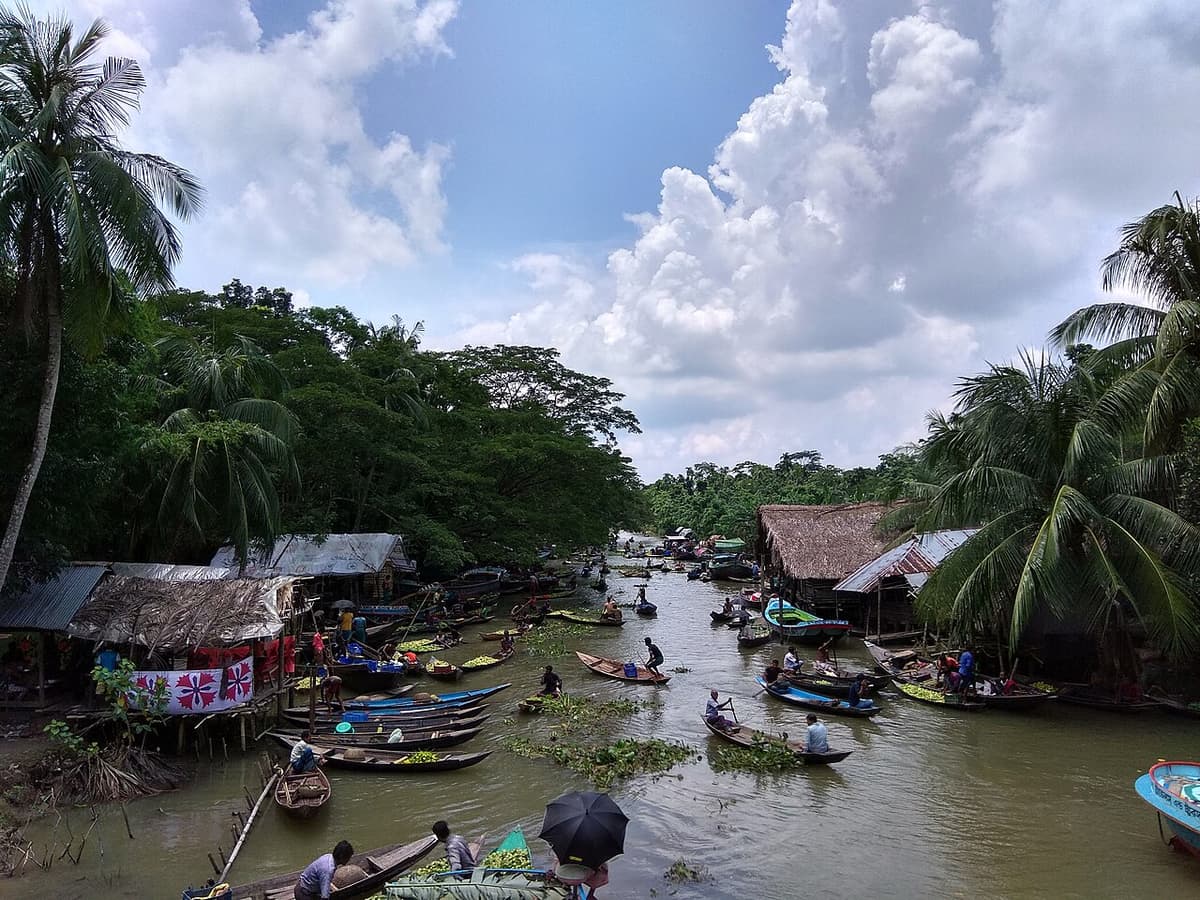 Bhimruli Floating Guava Market, Jhalokathi